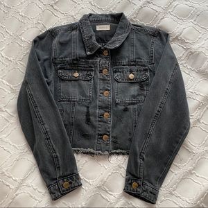 Fashion Nova Cropped Jean Jacket